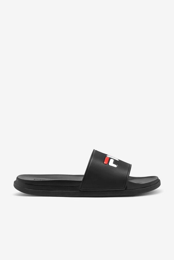 Fila Drifter Luxe Men's Sandals - Black/Red/White,NZ 653-42896